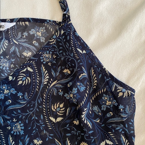 Veronica Beard Midnight Blue Multi Floral Camisole spaghetti straps - Picture 5 of 12